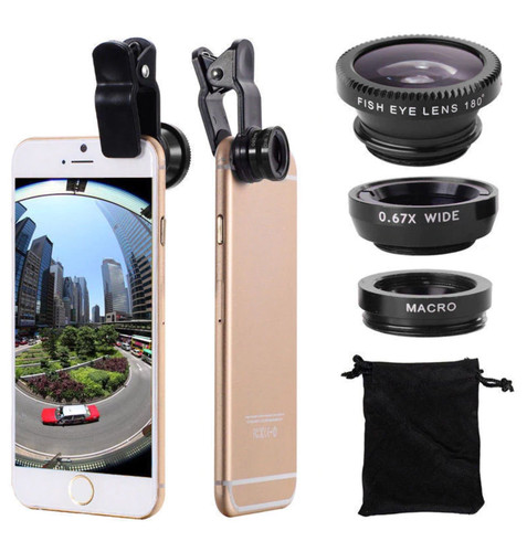 Obiettivo zoom fotocamera clip