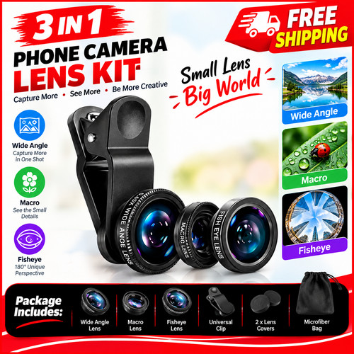 Set obiettivo fotocamera